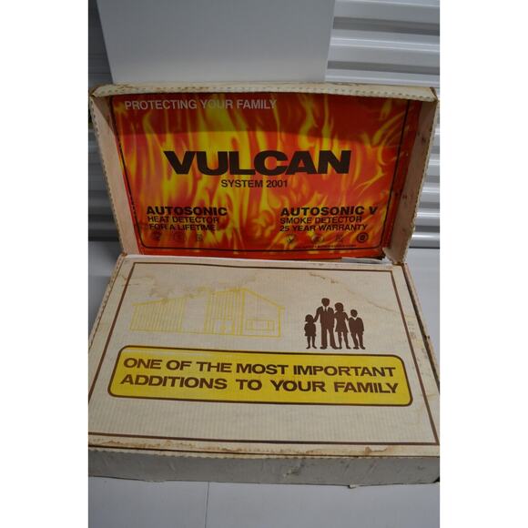 Lot of 4 OLD Vintage Vulcan Autosonic PVR Mark-I Smoke Detectors Untested - Picture 4 of 16